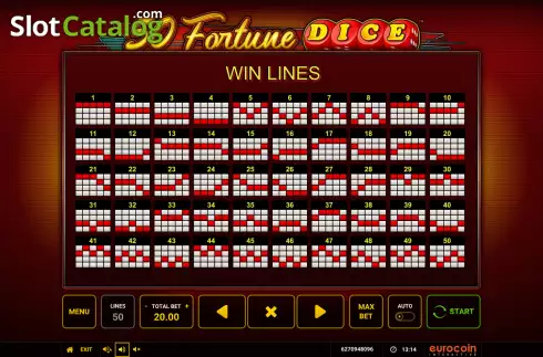 Οθόνη6. 50 Fortune Dice Κουλοχέρης