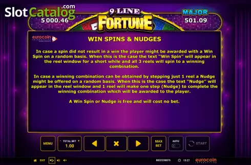 Οθόνη7. 9 Line Fortune Κουλοχέρης 