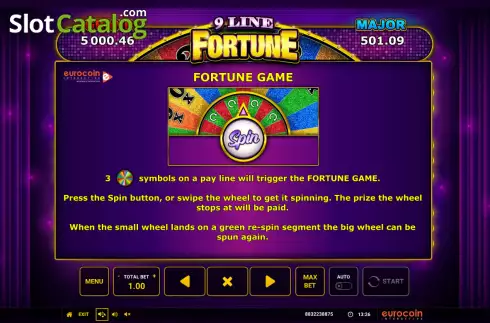 Οθόνη8. 9 Line Fortune Κουλοχέρης 