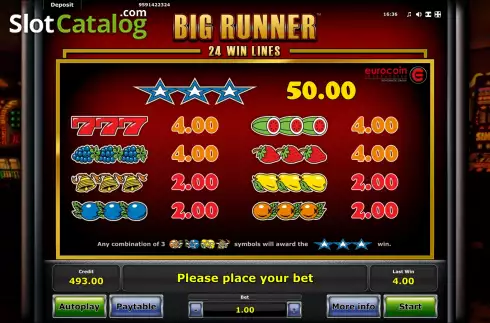 Οθόνη7. Big Runner Κουλοχέρης