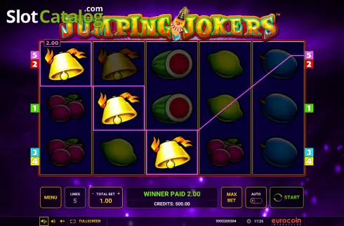 Οθόνη3. Jumping Jokers (Eurocoin Interactive) Κουλοχέρης
