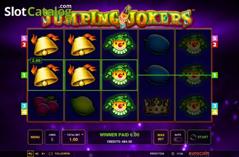 Οθόνη5. Jumping Jokers (Eurocoin Interactive) Κουλοχέρης