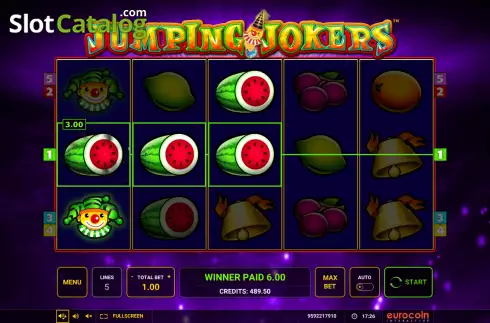 Οθόνη6. Jumping Jokers (Eurocoin Interactive) Κουλοχέρης