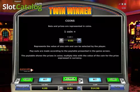 Οθόνη7. Twin Winner Κουλοχέρης