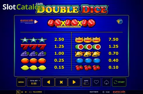 Οθόνη8. Double Dice Κουλοχέρης