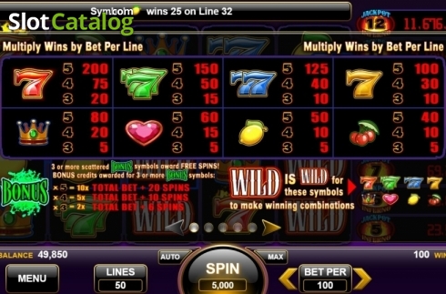 Οθόνη4. Jackpot Inferno Κουλοχέρης 
