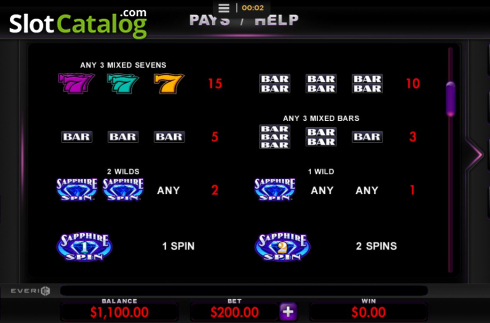 Οθόνη7. Sapphire Spin Κουλοχέρης