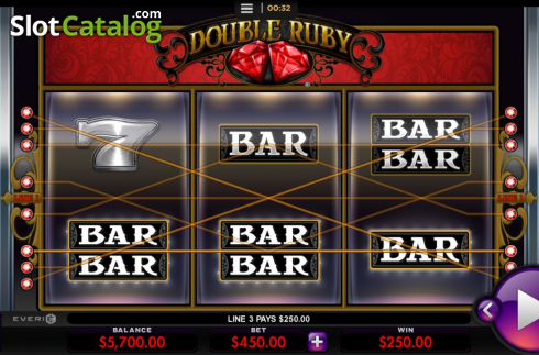 Οθόνη5. Double Ruby Κουλοχέρης