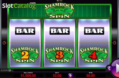 Οθόνη2. Shamrock Spin Κουλοχέρης