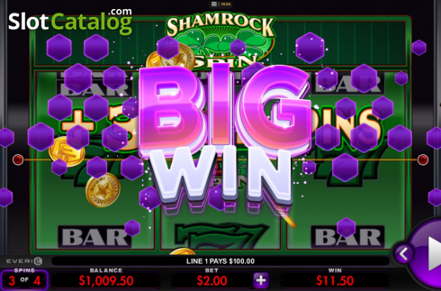 Οθόνη4. Shamrock Spin Κουλοχέρης