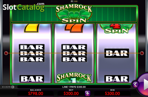 Οθόνη5. Shamrock Spin Κουλοχέρης