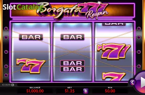 Οθόνη2. Borgata 777 Respin Κουλοχέρης 