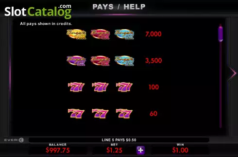 Οθόνη6. Borgata 777 Respin Κουλοχέρης 