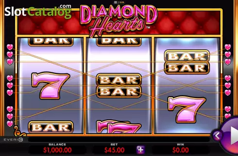Οθόνη2. Diamond Hearts Κουλοχέρης