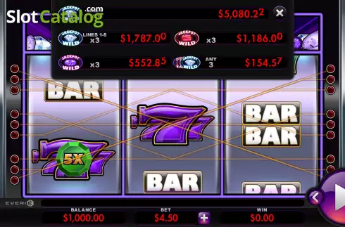 Οθόνη2. Super Jackpot Wild Gems Κουλοχέρης 
