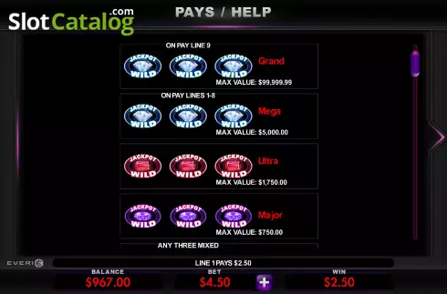 Οθόνη6. Super Jackpot Wild Gems Κουλοχέρης 