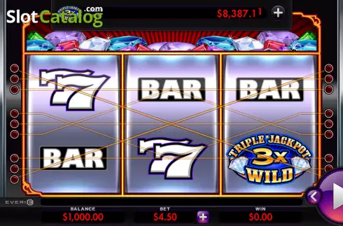 Οθόνη2. Triple Jackpot Gems Κουλοχέρης
