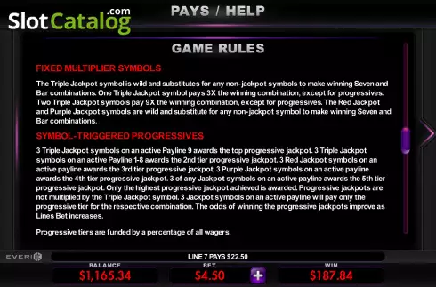 Οθόνη5. Triple Jackpot Gems Κουλοχέρης