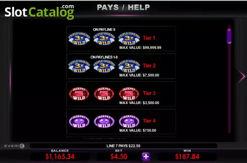 Οθόνη6. Triple Jackpot Gems Κουλοχέρης