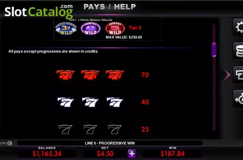 Οθόνη7. Triple Jackpot Gems Κουλοχέρης