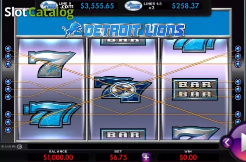 Οθόνη2. Detroit Lions Deluxe Κουλοχέρης
