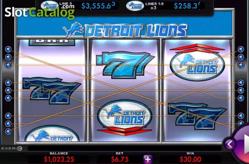 Οθόνη3. Detroit Lions Deluxe Κουλοχέρης