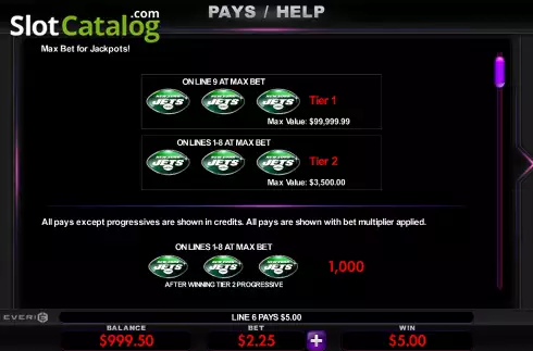 Οθόνη5. New York Jets Deluxe Κουλοχέρης