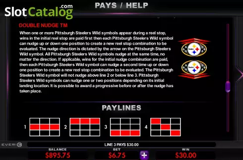 Οθόνη9. Pittsburgh Steelers Deluxe Κουλοχέρης 