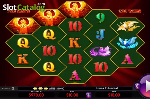Οθόνη3. Fire Phoenix Burst Κουλοχέρης