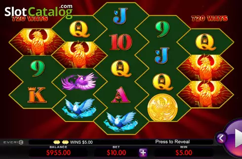Οθόνη4. Fire Phoenix Burst Κουλοχέρης