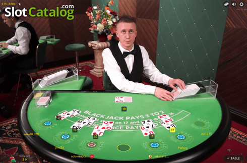 Οθόνη2. Blackjack C (Evolution Gaming) Κουλοχέρης