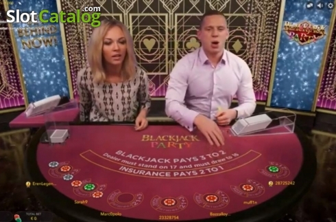 Οθόνη2. Blackjack Party Κουλοχέρης