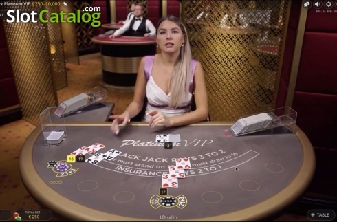Οθόνη2. Blackjack Platinum VIP Κουλοχέρης