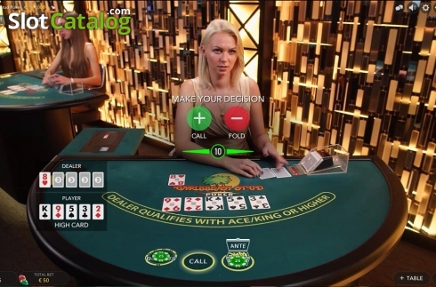Οθόνη2. Caribbean Stud Poker (Evolution Gaming) Κουλοχέρης