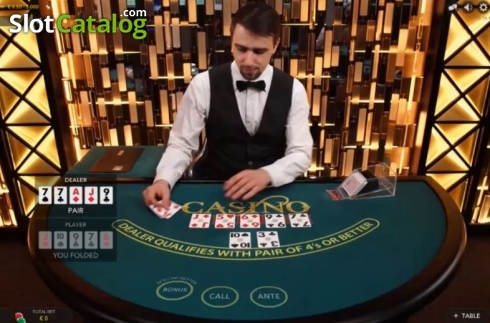 Οθόνη2. Casino Hold'em (Evolution Gaming) Κουλοχέρης 