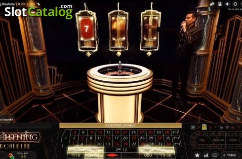 Οθόνη2. Lightning Roulette (Evolution Gaming) Κουλοχέρης