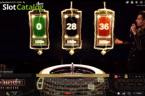 Οθόνη6. Lightning Roulette (Evolution Gaming) Κουλοχέρης