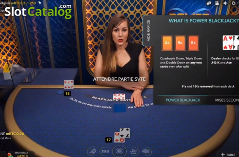 Οθόνη2. Power Blackjack Κουλοχέρης
