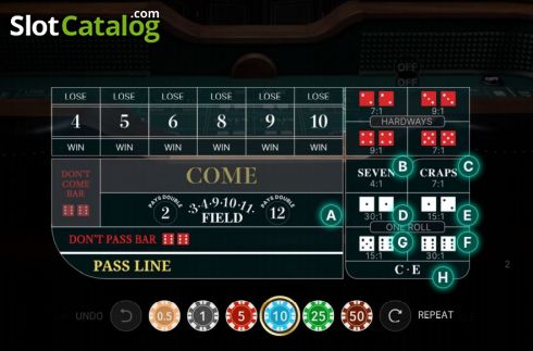Οθόνη2. Craps Live (Evolution Gaming) Κουλοχέρης