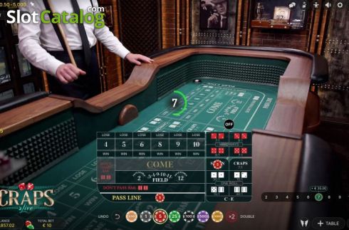 Οθόνη3. Craps Live (Evolution Gaming) Κουλοχέρης