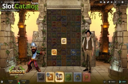 Οθόνη7. Gonzo's Treasure Hunt Κουλοχέρης 
