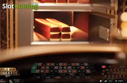Οθόνη3. Gold Bar Roulette Κουλοχέρης