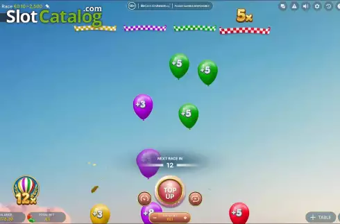 Οθόνη3. Balloon Race Live Κουλοχέρης