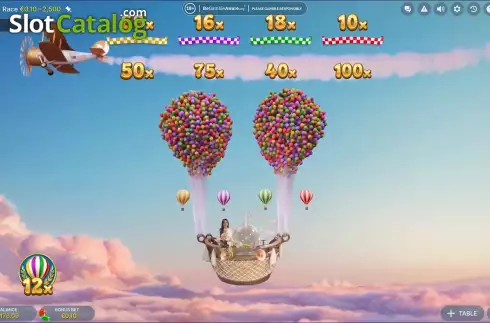 Οθόνη4. Balloon Race Live Κουλοχέρης