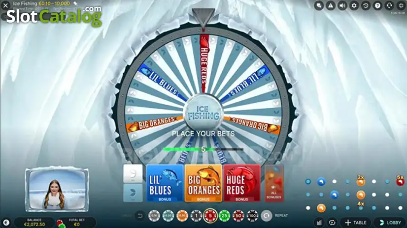 Κουλοχέρης για ψάρεμα στον πάγο Ice Fishing Slot