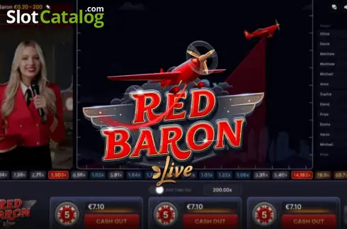 Οθόνη2. Red Baron (Evolution Gaming) Κουλοχέρης
