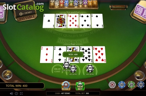Οθόνη4. Oasis Poker Classic Κουλοχέρης