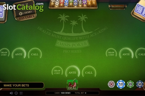 Οθόνη2. Oasis Poker Pro Series Κουλοχέρης 
