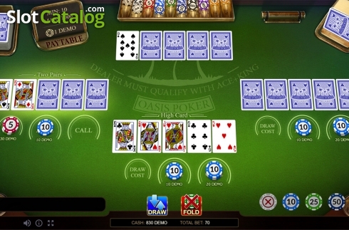 Οθόνη3. Oasis Poker Pro Series Κουλοχέρης 