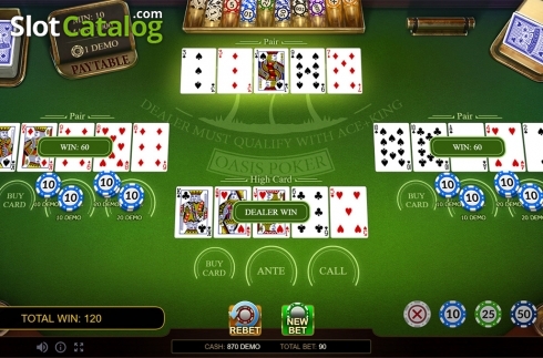 Οθόνη5. Oasis Poker Pro Series Κουλοχέρης 